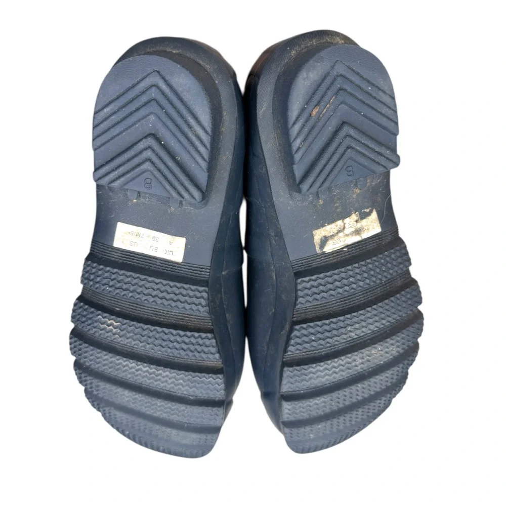 Women's Original Tall Rain Boots Navy Blue Rubber Waterproof Wellies size 7M/8F - Picture 7 of 15